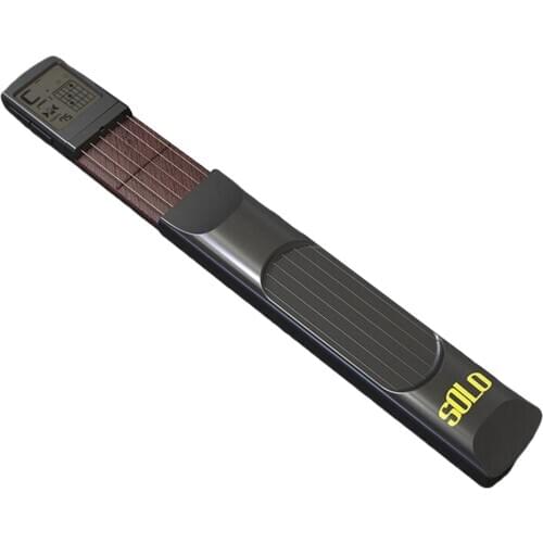 Portable 6-Tone Pocket Guitar Chord Trainer Practice Tool Can Rotate Chord Diagram Screen Guitar Finger Trainer For Beginners