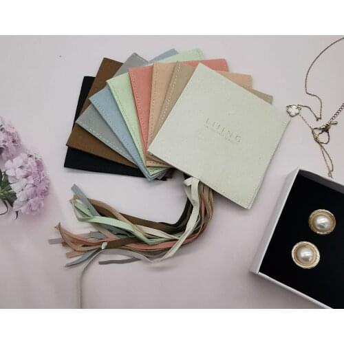 Embossed Ring Bag Necklace Bag Earrings Pouch Jewelry Jewelry Storage Bag Clamshell Bag Suede Microfiber Jewelry Bag