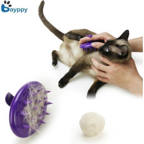 Pet Rubber Grooming Massage Hair Removal Bath Brush Comfortable Pet Dog Cat Fur Grooming Massaging Device Cat Grooming Supplies