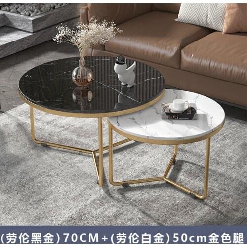 Light Luxury Coffee Table Simple Modern Nordic Home Living Room round Small Table Creative living room Combination Side Table