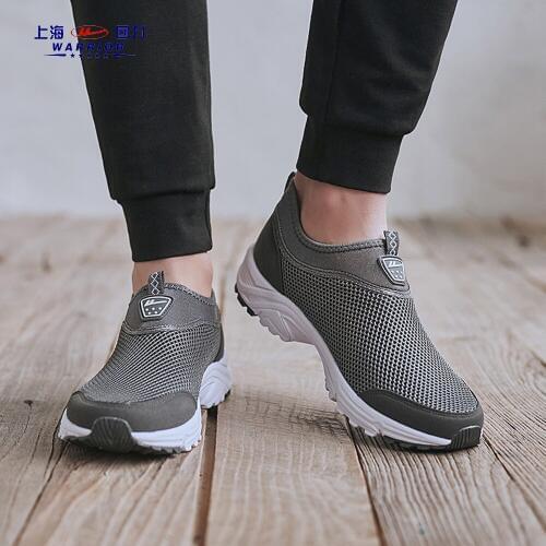 New Running Shoe Mens Summer Cutout A Pedal Net Male Light Set Foot Leisure Mesh Sports Shoes Damping Non-Slip Breathable Sweat