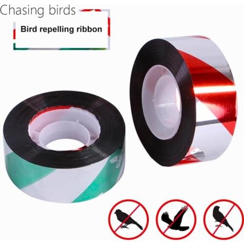 100M Flash Reflective Bird Scare Tape Audible Repellent Fox Pigeons Repeller Ribbon Deterrent Tapes 4 color Orchard Pest Control