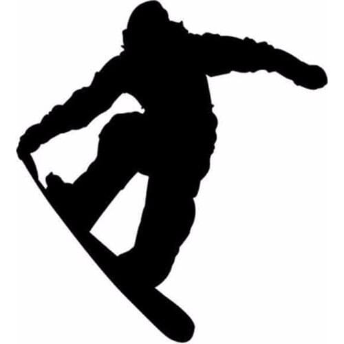 PLAY COOL Car Sticker Funny Jumping Skiing Snowboarder Automobiles Motorcycles Exterior Accessories Vinyl Decals