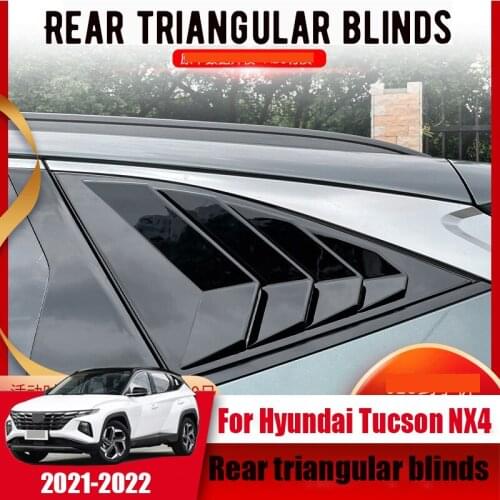 Rear triangular blinds special modified exterior small window shark fin accessories for Hyundai Tucson NX4 21 22