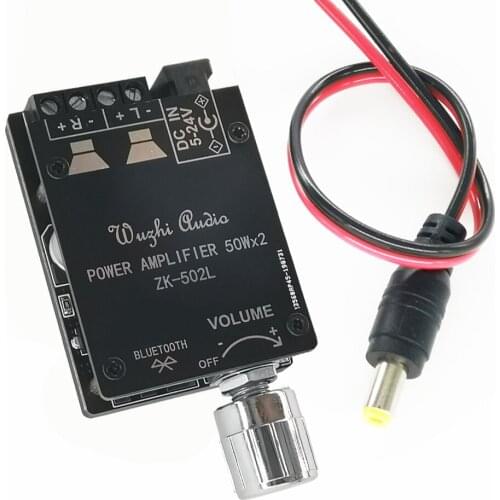 ZK-502L Amp MINI Bluetooth 5.0 Wireless Audio Digital Power amplifier Stereo Board 50Wx2 Bluetooth Amplificador