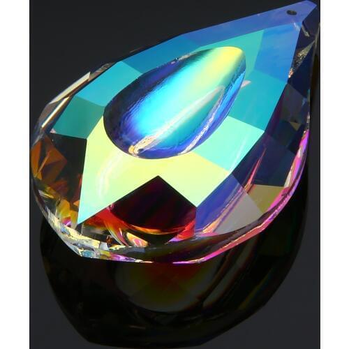 1pc 76mm Colorful Chandelier Glass Crystals Drops K9 Crystal Lamp Prisms Parts Drops Pendants