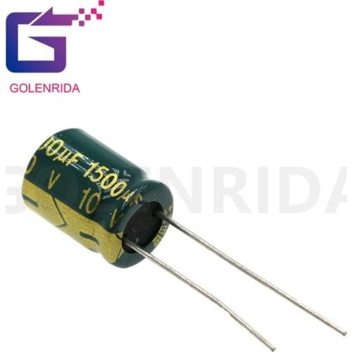 10PCS Electrolytic capacitor 10V1500uF 10*13 aluminum electrolytic capacitor 1500uf 10V