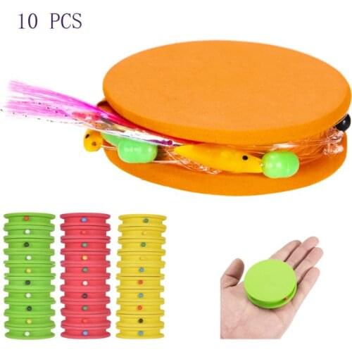 10 Pcs Fishing Winding Board EVA Winding Main Coil Board Fishing Rig Winders Pulleys Thread Winding Foam Spooler Plate Board