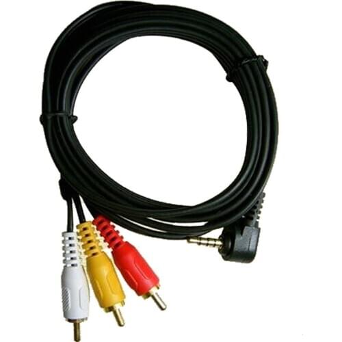 3.5mm Mini AV To 3 RCA Male Adapter Audio Video Camera Digital Cable 1.5m