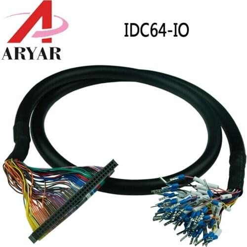 Serv IDC64 IO cable Extension Cable 64Pin Adapter Cable IDC64 converter terminal with numbered cable IO signal cable 64P 2.54mm
