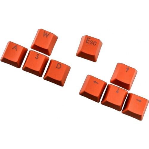 2021 New PBT Backlit Keycaps 9Pcs Solid Color Replacement Mechanical Keyboard Accessory Switches Mechanical Gaming Keyboard