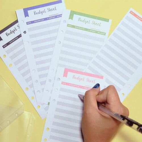 Compact 1 Set Useful 6-Ring Portable Smooth Zipper Scrapbook Money Organizer Sturdy Note Book Dust-proof for Daily Use