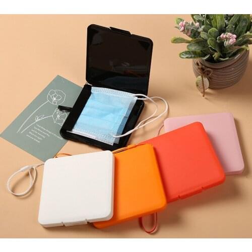 Disposable Mask Storage Box Colorfor Portable Masks Case pp Box Mask Holder Box To Store Masks Home Dustproof Organizer