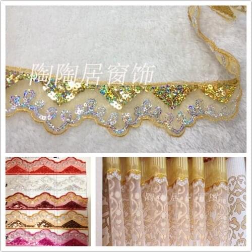 Lace fabric Home curtain Delicate LaceTrimming,embroidery lace,Window Curtain Lace for Sale Decorative cloth Sewing Accessories