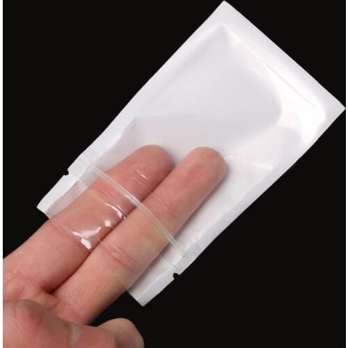 Small 6*10cm White / Clear Self Seal Zipper Plastic Retail Packaging Bag, Ziplock Zip Lock Bag Retail Package W/ Hang Hole