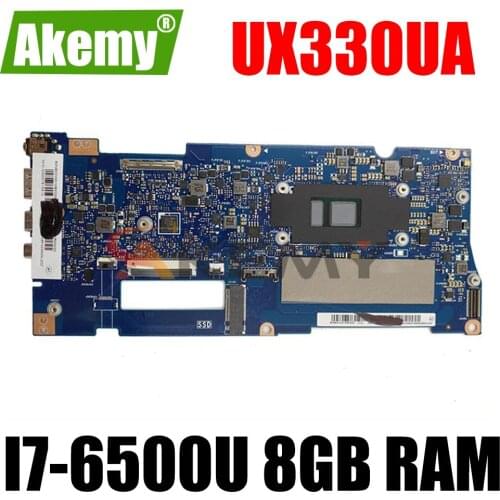 UX330UAR Laptop motherboard For ASUS UX330UAR UX330UA UX330U U3000U notebook Mainboard with I7-6500U CPU 8G RAM tested full 100