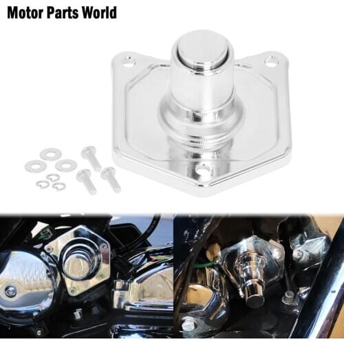 Motorcycle Chrome Solenoid Cover Starter Push Button For Harley Softail Breakout FXSB Dyna Fat Bob Street Bob Touring 1991-2018