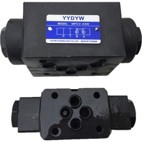MPCV -03W Valves Modular Pilot Operated check valves MPCV -03A Throttle with check modular valves