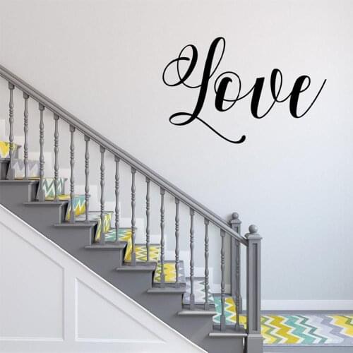 Makeyes Love Quotes Wall Stickers Home Art Decoration Love Pattern Warm Wall Decal House Livingroom Design Wallpaper Words Q351