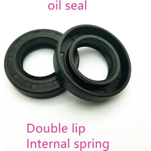 NBR framework oil seal TC 155 160 165*185*10 13 14 15 16 18mm double lip with clamp spring