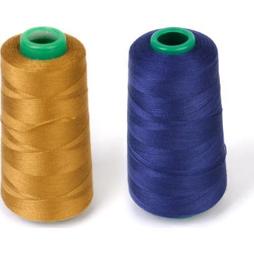 Newest 3000 Yards Spool of Polyester Jeans Sewing Thread DIY Craft for Home Sewing Machine 20S/2 Navy Shirt Dress Hand Stitching
