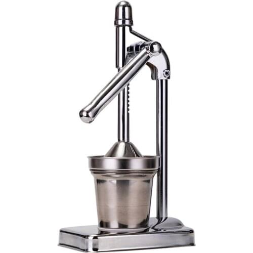 Manual Juicer with Lever, Fruit Press for Oranges, Citrus, Lemon Squeezer Stainless Steel Fruit Juicer Handheld