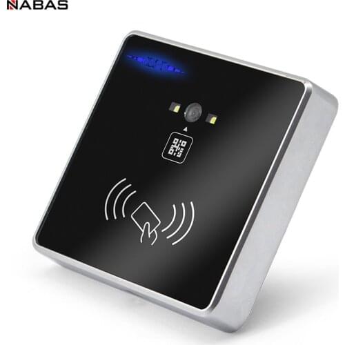 NABAS QR Code Card Reader EM/Mifare Card ID Smart IC Wiegand Access Control Card Reader Mounted ID 2D QR Code Scanner
