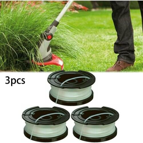 3PCS Replacement Spool & Nylon Line For Black And Decker A6481 Reflex Line String Strimme Trimmer Home Trimmer Spool Tools
