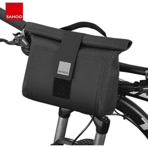 Sahoo Pro 112031 Full Waterproof 2L Mountain Road Cycling Bike Bicycle Handlebar Bag Pannier Pouch Basket Dry Sack Carry Handle