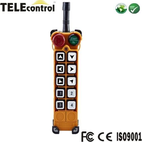 Telecontrol F26-B1 cordless industrial radio remote control 10 single speed push buttons transmitters