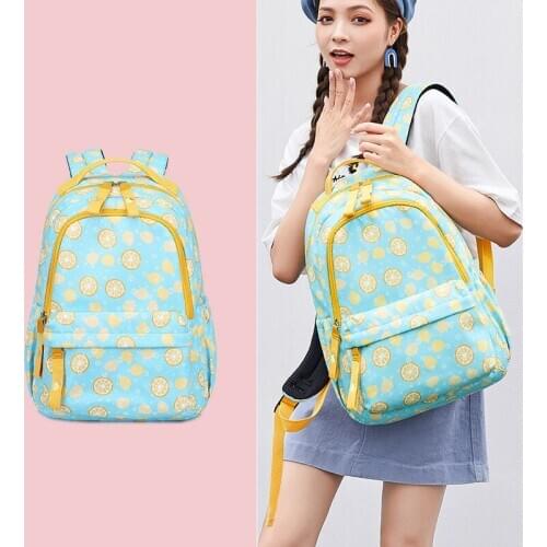 Vintage School Bags for Teenagers Girls Schoolbag Large Capacity Lady Canvas Printing Backpack Rucksack Bagpack BookBag