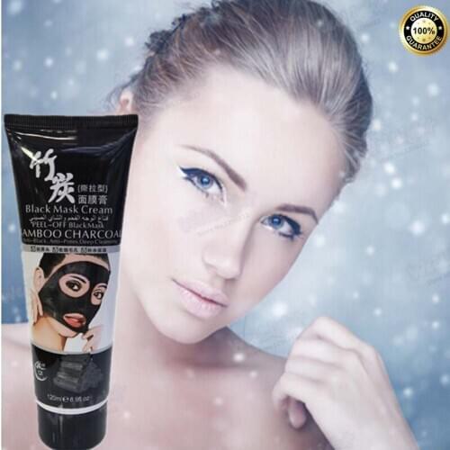 120ml Suction Black Mask Facial Mask Fast Blackhead Remover Peeling Acne Treatments Peel off black mask cream