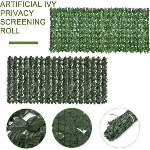 1 x3m Artificial Leaf Garden Fence Screening Roll UV Fade 0.5x 1m Fence Screen Hedges UV Protection For Indoor Outdoor Backyard
