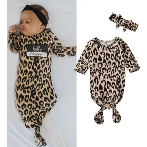 2021 Newborn Baby Cotton Swaddle Blanket Wrap Sleeping Bag Bathrobe Soft Infant Leopard Sleepwear 0-6M Towel Blanket