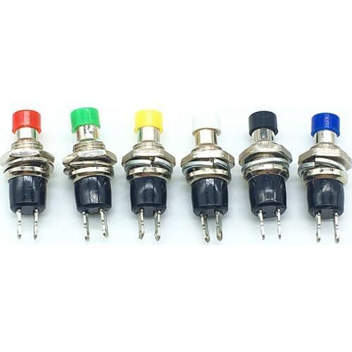 6pcs 7MM Momentary Push button Switch PBS-110 Press Reset Switch Momentary On Off Push Button Micro SwitchNormally Open NO