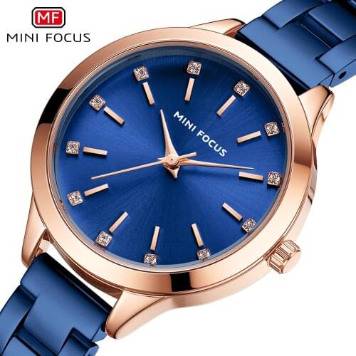 MINIFOCUS Watch for Women Luxury Casual Ladies Watches Top Brand Quartz Waterproof Woman Wristwatch Stainless Steel Dress Clocks