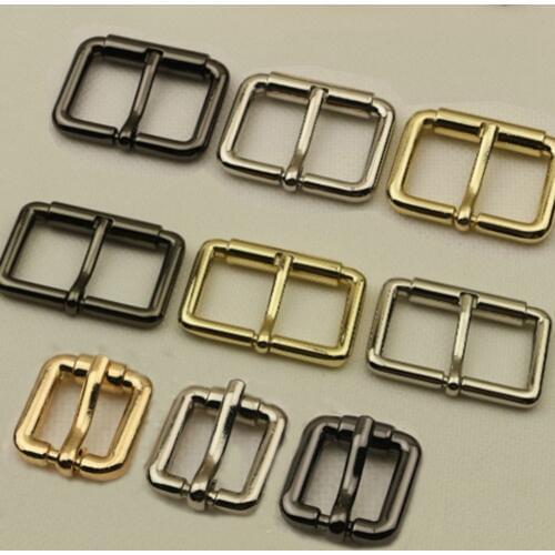 DIY Metal Rectangle Ring Shoulder Bag Strap Accessories For Bags Replacement Adjustable Luggage Roller Pin Buckle Snap Hot Sale