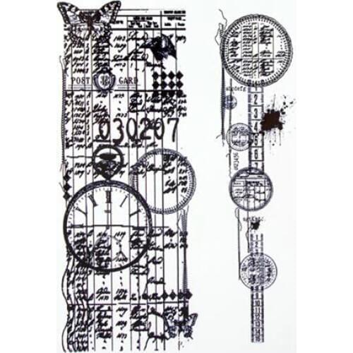 Background Clear Stamp for Scrapbooking Transparent Silicone Rubber DIY Photo Album Decor P120