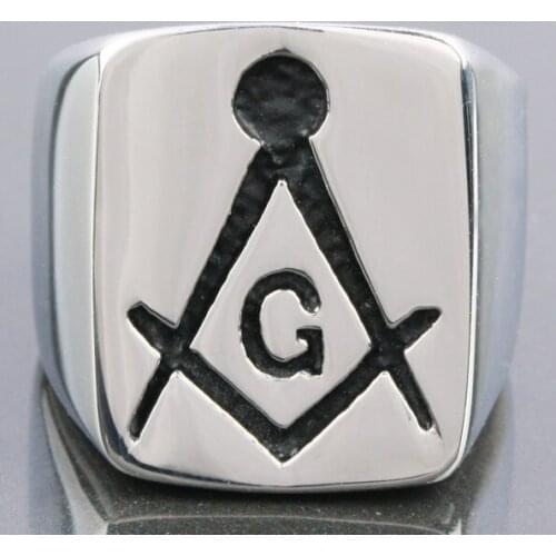 Polished Stainless Steel Punk Rings Hip Hop Gothic Style Rings For Men Unisex Jewelry Fashion