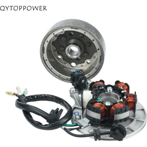 Motorcycle Ignition Magneto Stator Flywheel With Light For YINXIANG YX 140cc 1P56FMJ W063 Engine BSE SDG SSR Dirt Pit Bike