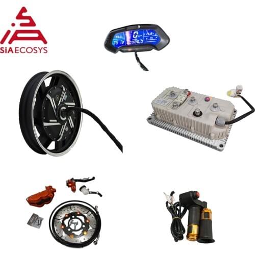 QS motor 17*3.5inch 8000W 273 V3 in Wheel Hub Motor 110 120KPH BLDC Motor Kits with KLS7275H Controllerfor Electric Motorcycle