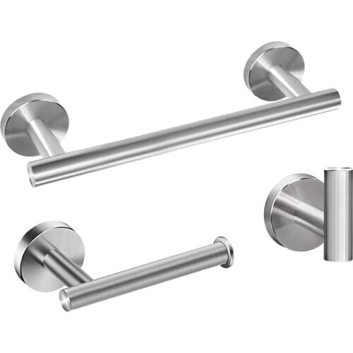 Bathroom Hardware Set Black Robe Hook Towel Rail Bar Rack Bar Shelf Tissue Paper Holder Holder Bathroom Accessories