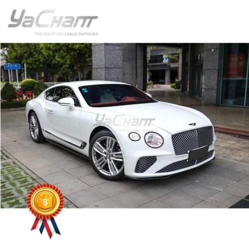 Car-Styling Dry Fiber Carbon DCF Body Kit Fit For 2019-2020 Bentley CTT GT Number 1 Edition Style Lip Side Skirt Rear Spoiler