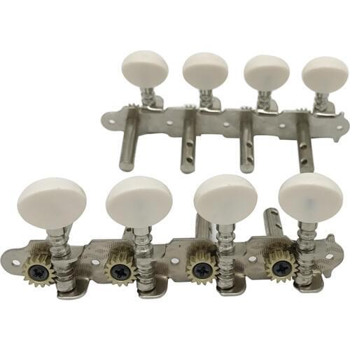 New Machines Tuners Pegs Tuning Key with White Pearl Knobs 4L+4R for Mandolin