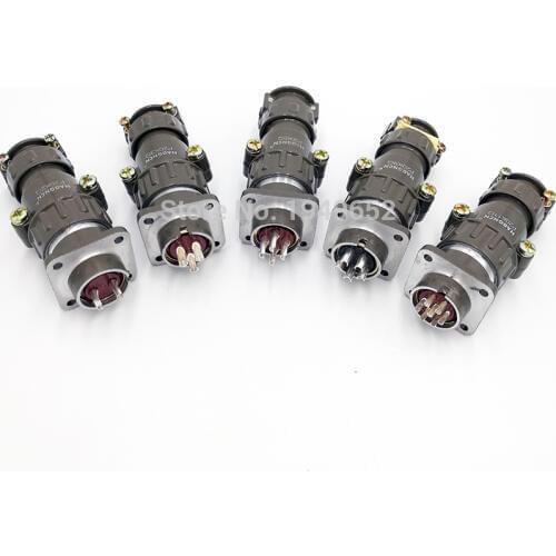 P20 series 20mm connector plug socket Screw aviation 2.3.4.5.7 pin
