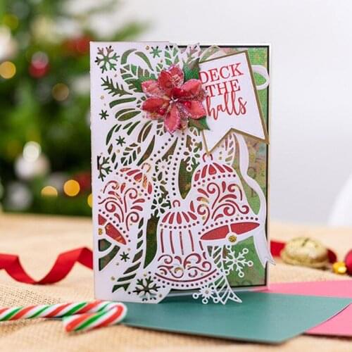 Panalisacraft Christmas Ring bell Metal Cutting Dies Stencils for DIY Scrapbooking/album Decorative Embossing DIY Paper Cards