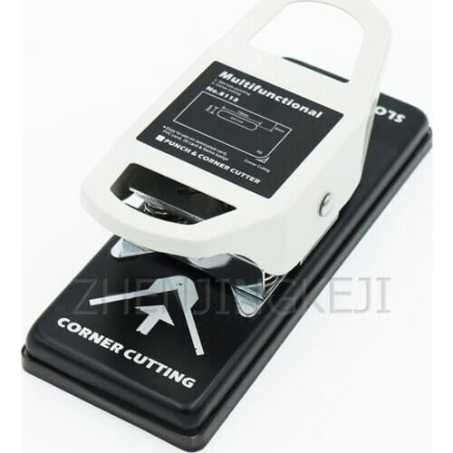 Card Puncher PVC Punching Machine Round R5 Flat Hole 3*13MM Dual-purpose Chamfer Plastic Card Punching Equipment Tools Tool