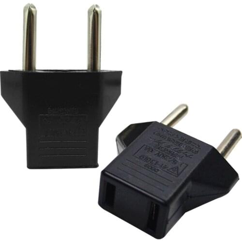 Portable Universal Plug US To EU Europe Travel Portable Wall AC Power Charger Outlet Adapter Electrical Converter Socket Parts