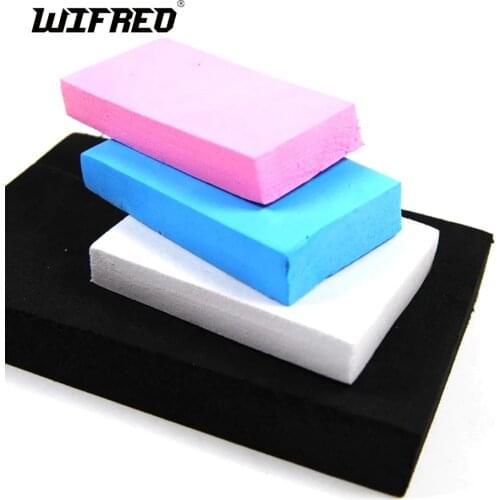 [4PCS] 5cmX10cm EVA Foam Cubic White Black Pink Blue Orange Lure Insect Bait Float Making Fishing Fly Tying Material