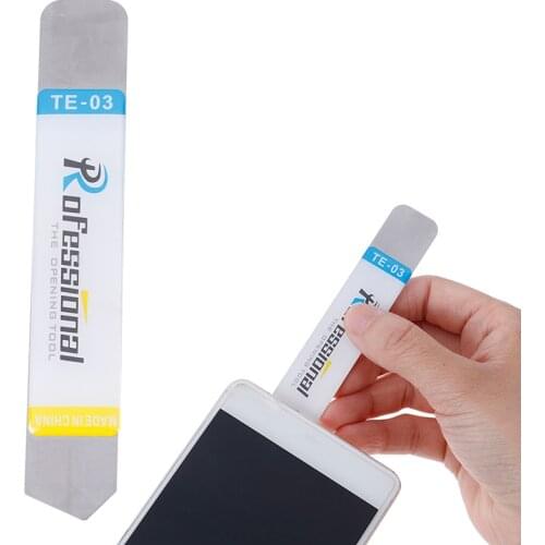 Stainless steel disassembly machine Metal Flat Soft Blade Pry Bar Open Repair Tool for Electronic Broken screen Glue Removal